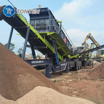Construção Linha de reciclagem de resíduos de betão triturador semi-automático