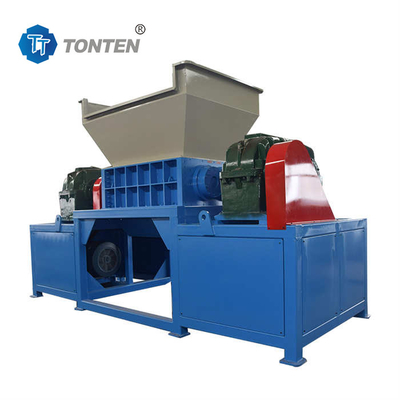 Máquina de trituração de pneus de resíduos de plástico de balde Máquina de trituração de duplo eixo