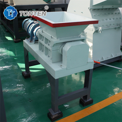 Máquina de trituração de pneus metálicos de borracha de plástico de eixo único