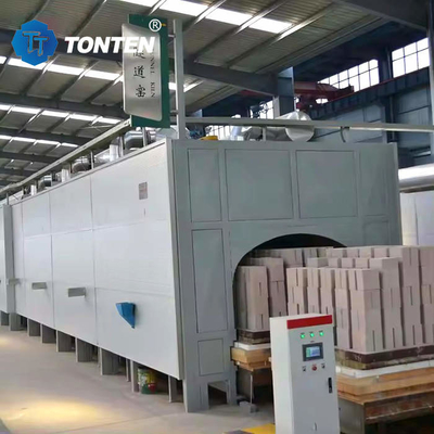 Forno de túnel industrial Cerâmica de tijolo Sinterização Secagem de túnel Forno