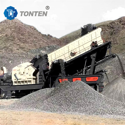Linha de trituração móvel de pedras de mineração