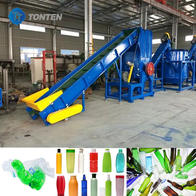 Linha de produção de reciclagem de plásticos para esmagamento de plásticos Equipamento de reciclagem de limpeza de plásticos