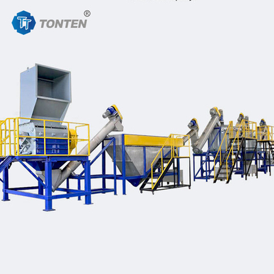 Linha de produção de reciclagem de plásticos para esmagamento de plásticos Equipamento de reciclagem de limpeza de plásticos