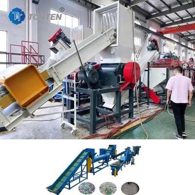 Linha de produção de reciclagem de plásticos de trituração de garrafas de água mineral