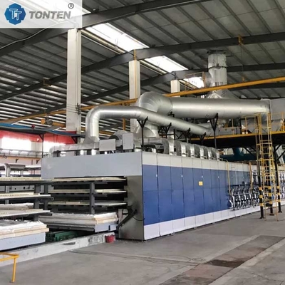 Forno automático de túneis cerâmicos para a sinterização de tijolos construído na encosta da montanha