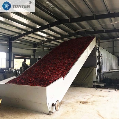 Máquina de secagem de cinturão de pimentão de aço inoxidável Secadora de alimentos Equipamento de secagem