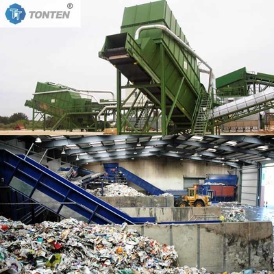 Equipamento de tratamento de resíduos urbanos para reciclagem