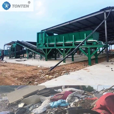Equipamento de reciclagem de resíduos municipais de triagem Linha de reciclagem de resíduos orgânicos