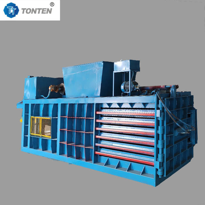 Máquina de revestimento de embalagens hidráulicas de metal horizontal