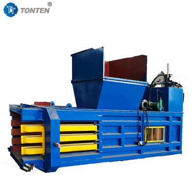Máquina de embalagem de plástico hidráulica horizontal, embalagem de sucata, compressão automática