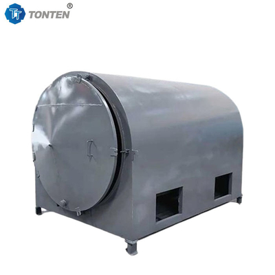 Forno de carbonização de madeira Máquina de fabricação de carvão de biocarbono 3000kg