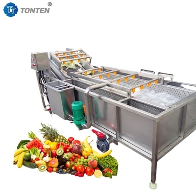 Máquina de limpeza automática de bolhas de alimentos para lavagem de frutas e vegetais