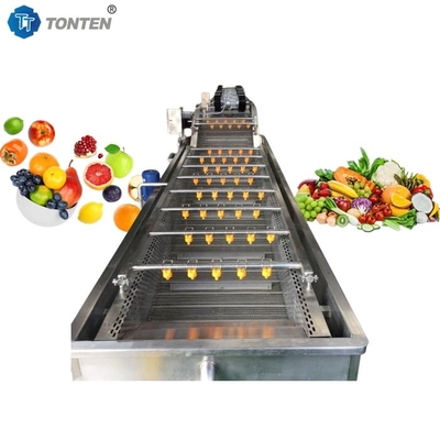 Máquina de limpeza de alimentos com bolhas de ar para lavagem de frutas e bananas 6kw 380v