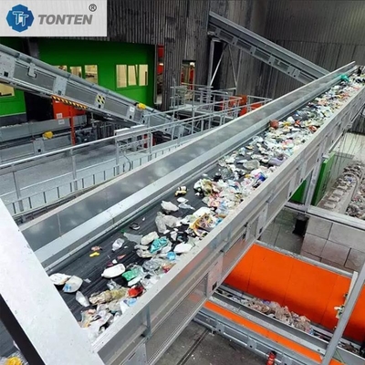 Linha de instalação de triagem de resíduos domésticos de construção baixa utilização
