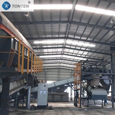 Linha de produção de recolha e tratamento de resíduos industriais