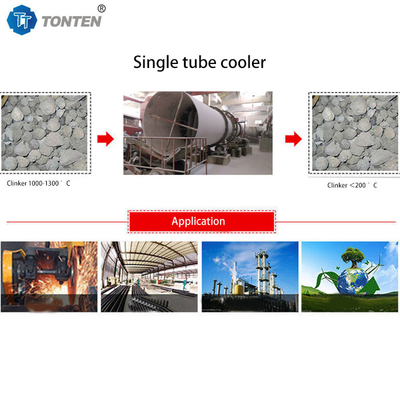 Refrigerador de tambor rotativo estável para a indústria de materiais de construção