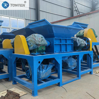 Máquina Trituradora de Eixo Duplo para Sacos Tecidos e Tecidos Velhos