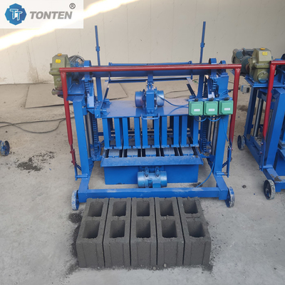 Máquina de fabricação de tijolos de concreto de dois buracos 220V Máquina de fabricação de tijolos de duas fases