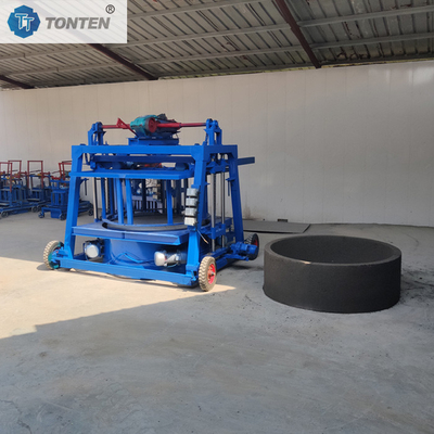 Máquina de círculo de poço levantado Máquina móvel de tijolos Máquina de pavimentação de concreto Máquina de blocos