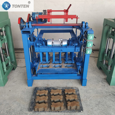 Máquina de fabricação de tijolos de concreto Bloco oco de cimento Bloco semiautomático