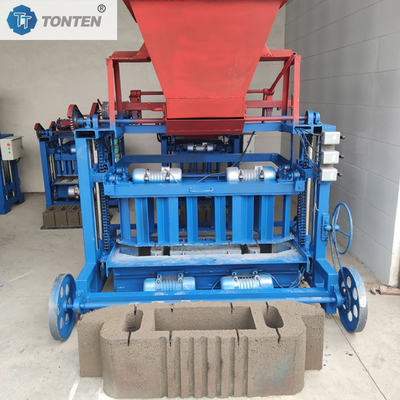 Máquina de fabricação de blocos semiautomática de concreto oco e cimento
