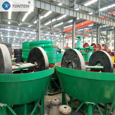 Mining Gold Silver Wet Pan Mill Ore Rollers Grinding Mill Machine