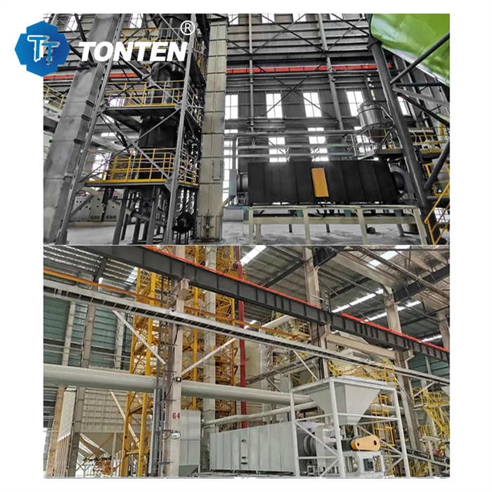 TONAS Máquina de produção de triturador de vidro industrial para areia 6-25 t por lote