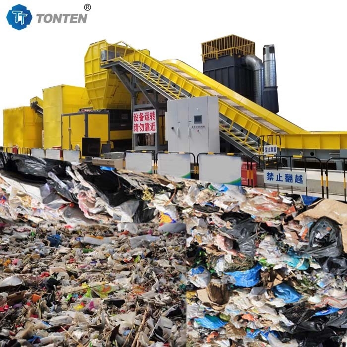 Instalação de reciclagem de resíduos húmidos Municipais Resíduos domésticos Triturador de resíduos de cozinha