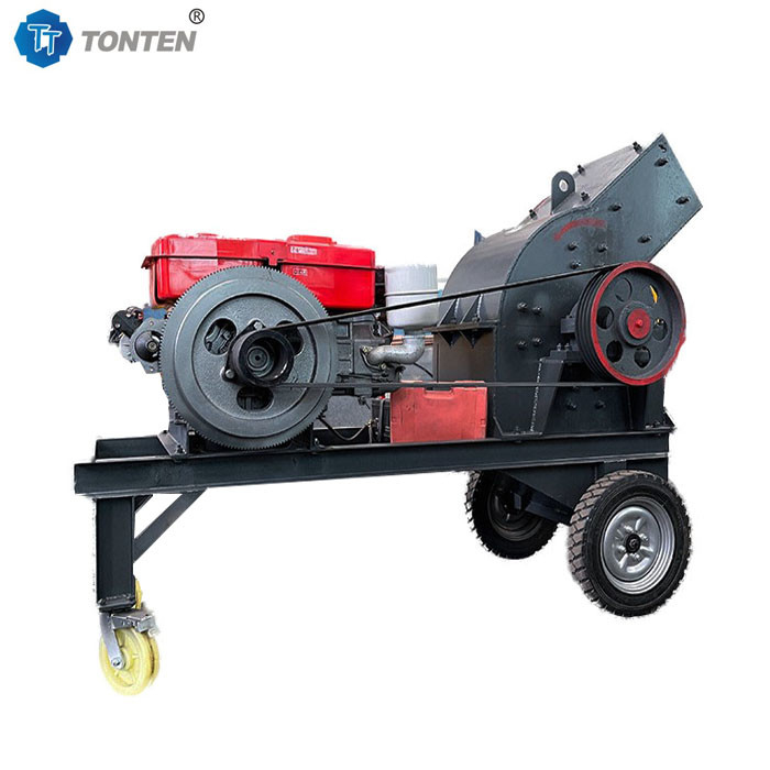 Máquina de trituração de martelos de pedras de concreto Máquina de trituração de martelos de concreto Tipo diesel