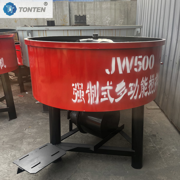 JW750 JW1000 Tipo de misturador de boca plana Multifuncional Misturador de concreto Cimento Morto