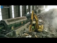 planta de triagem de resíduos domésticos