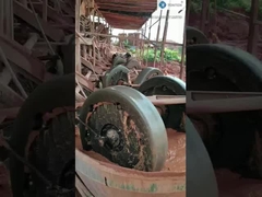 Máquina de moagem de minério de ferro húmido de roda dupla para moagem de ouro Barita Quartz