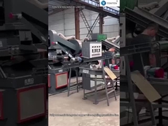 Máquina de reciclagem de fios de cobre de sucata elétrica Linha de granulação de fios de cobre