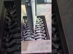 Triturador de Roupas de Pneus Usados Lixo Plástico Triturador de Eixo Duplo
