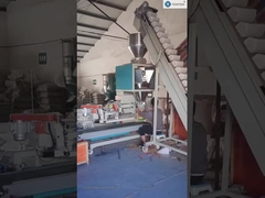 Máquina de embalagem de enchimento de pelotas de plástico para vedação de pesagem 25kg 50kg